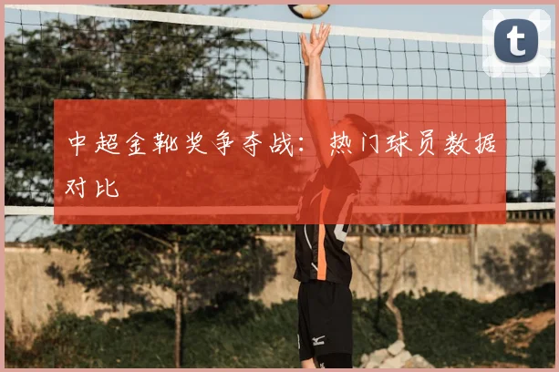 中超金靴奖争夺战:热门球员数据对比